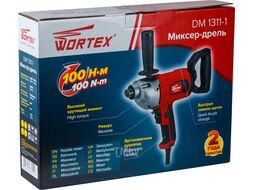 Миксер-дрель WORTEX DM 1311-1 (1100 Вт, 1 скор., зажим резьба M14, без насадки для смешивания,)