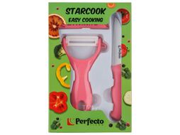 Набор ножей 2 шт. (нож кух.16 см, нож для овощей 13см), серия STARCOOK, PERFECTO LINEA (Материал: керамика, полипропилен)