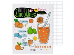 Тетрадь 48л кл. "Smoothies" обл. выб лак , блёстки "Изумруд" КанцЭксмо ТКБ487780