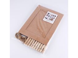 Растяжка с фоторамками 9*13 см (10 бум.рамок+10 прищепок+шпагат) набор Darvish DV-H-1272