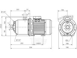 Насос нормальновсасывающий MHI1604-1/E/3-400-50-2/IE3 WILO