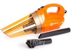 Пылесос автомобильный Агрессор 12V, cyclonic action, мощность 100W, пылесборник 600 мл, 4 м шнур, 2 насадки (щетка с поворотом на 360, щелевая), моющийся фильтр АГРЕССОР AGR-140 SMERCH