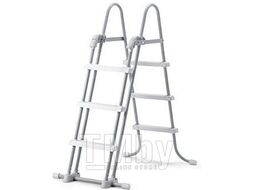 Каркасный бассейн Prism Frame, прямоугольный, 400х200х100 см + фильтр-насос 220 В, лестница, INTEX (от 6 лет)