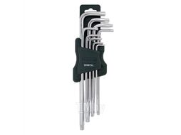Набор ключей TORX Г-образных экстра длинных, 9пр. (Т10Н, Т15Н, Т20Н, Т25Н,Т27Н, Т30Н, Т40Т, Т45Н,Т50Н с отверстием) в пластиковом держателе Rock FORCE 5098TXL