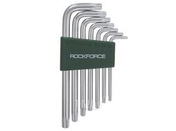 Набор ключей TORX Г-образных, 7пр. (Т10,Т15,Т20,Т25,Т27,Т30,Т40) в пластиковом держателе Rock FORCE 5071