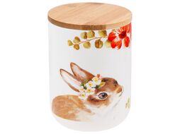 Банка для сыпучих продуктов керамическая 750 мл, серия EASTER BUNNY, PERFECTO LINEA