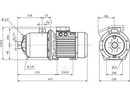 Насос нормальновсасывающий MHI405-1/E/3-400-50-2/IE3 WILO