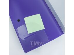 Папка на резинке А4 внутри 5 двойных уголков Diamond фиолетовая Darvish DV-1771D-PR