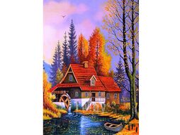 Алмазная живопись 30*40см Водяная мельница Darvish DV-12750-21
