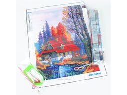 Алмазная живопись 30*40см Водяная мельница Darvish DV-12750-21