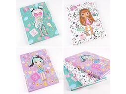 Блокнот 14.5*21см 80л BOXY GIRLS /3вида/ Darvish DV-12971