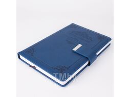 Ежедневник А5 недатиров. 140л обложка кожзам на кнопке Darvish DV-13931