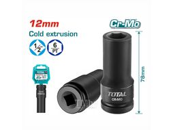 Торцевая головка удлиненная ударная 1/2 " 12 мм TOTAL THDIS12121L
