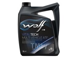 Трансмиссионное масло красное (PN 8305702) VitalTech Multi Vehicle ATF 5 л Wolf 3010/5