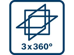 Нивелир лазерный линейный BOSCH GLL 3-80 в чем. (проекция: 3 плоскости 360, до 120 м, +/- 0.20 мм/м, резьба 1/4, 5/8")