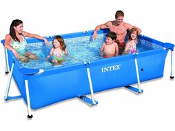 Каркасный бассейн Rectangular Frame, прямоугольный, 260х160х65 см, INTEX (от 6 лет)
