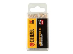 Сверло по металлу, 4,2 мм, HSS-Tin, Golden Tip, 10 шт. Denzel 717210