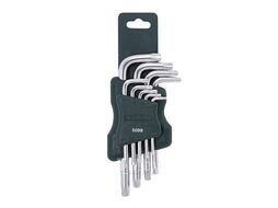 Набор ключей TORX Г-образных, 9пр. (Т10, Т15, Т20, Т25, Т27, Т30, Т40, Т45, Т50) в пластиковом держателе Rock FORCE 5098