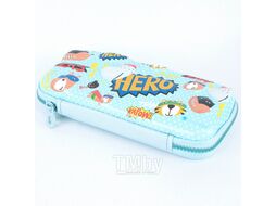 Пенал 1 отделение "HERO" 21,5*10*5см (голубой) Darvish DV-LCP301-4