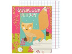 Тетрадь 18л клетка цв. обл "Мультяшки" обложка вд-лак Academy Style 7810/5