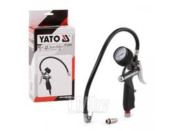 Пневмопистолет с манометром для подкачки колёс Yato YT-23701