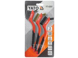Щётки проволочные в наборе (3шт.) Yato YT-6351