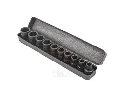 Набор головок ударных 10пр.1/2" (6-гран) (10, 12, 13, 14, 16, 17, 19, 21, 22, 24 мм), в металл. кейсе Forsage F-4109-5MPB