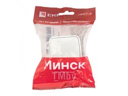 Минск Выключатель 1-клавишный ОП 10А белый EKF Basic EGV10-021-10