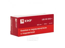 Переключатель BD21 2P c красной подстветкой 230В NO EKF PROxima