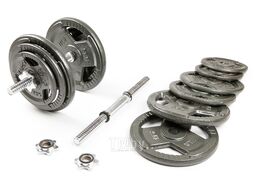 Набор гантелей с железной ручкой HAMMERTONE 2x19 кг