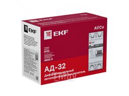 Дифференциальный автомат EKF АД-32-16А-30мА PROxima / DA32-16-30-pro