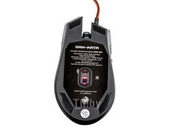 Мышь MGK-20U Dialog Gan-Kata - игровая, 7 кнопок ролик , 7-ми цветная подсветка, USB, черная
