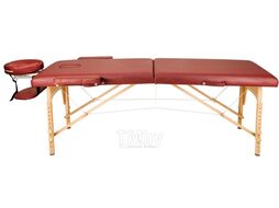 Массажный стол Atlas Sport складной 2-с деревянный 70 см (бургунди)