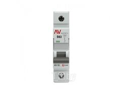 Выключатель автоматический AV-10 1P 63A (B) 10kA EKF AVERES mcb10-1-63B-av