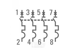 Автоматический выключатель ВА 47-63, 4P 40А (C) 4,5kA EKF PROxima mcb4763-4-40C-pro