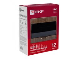 Щит распределительный навесной ЩРН-П-12 темное дерево IP41 EKF PROxima