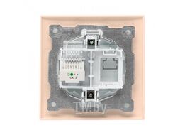 Розетка телефонная Валенсия RG-11 1-местная кремовая EKF PROxima