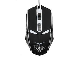 Мышь MOG-02U Nakatomi Gaming mouse - игровая, 4 кнопки ролик, 7-ми цветная подсветка, USB, черная