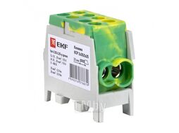 Клемма распределительная КСР с двойным винтом 2x35/2x25 желто-зеленая EKF PROxima