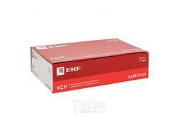 Клемма распределительная КСР с двойным винтом 2x35/2x25 желто-зеленая EKF PROxima