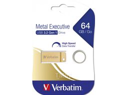 Флэш-накопитель 64GB USB 3.0 FlashDrive Verbatim Metal Executive Gold 99106