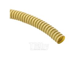 Труба гофр. ПВХ с протяжкой d20 мм (25 м) светлое дерево EKF-Plast
