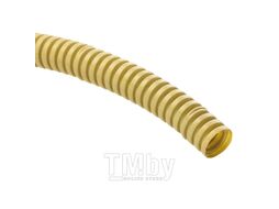 Труба гофр. ПВХ с протяжкой d20 мм (25 м) светлое дерево EKF-Plast