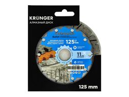 Алмазный диск по армированному бетону 125 мм Bullet Kronger