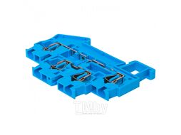 Колодка клеммная пружинная двойная JXB-ST-2.5 24А синяя EKF plc-jxb-st-2.5-4-2-blue