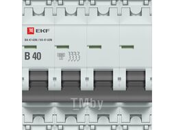 Автоматический выключатель 4P 40А (B) 6кА ВА 47-63N EKF PROxima M636440B