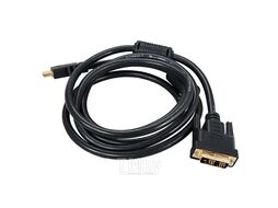 Шнур HDMI - DVI-D, 1,5м, gold, с фильтрами REXANT 17-6303