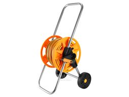Набор для полива DKI025: катушка на колесах, шланг усиленный 1/2" 25м+2м, насадка для полива, коннекторы, 9 предмет DEKO 065-0463