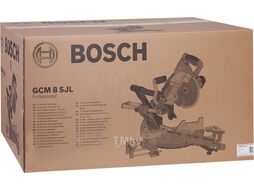 Торцовочная пила BOSCH GCM 8 SJL в кор. (1600 Вт, диск 216х30 мм, глуб. до 70 мм, шир. до 312 мм, лазер) (0601B19100)