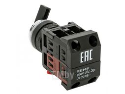 Переключатель АLСLR-22 3P черный NO+NC EKF EKF PROxima